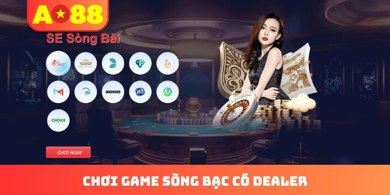 Trò chơi live casino có người chia bài tại AO88